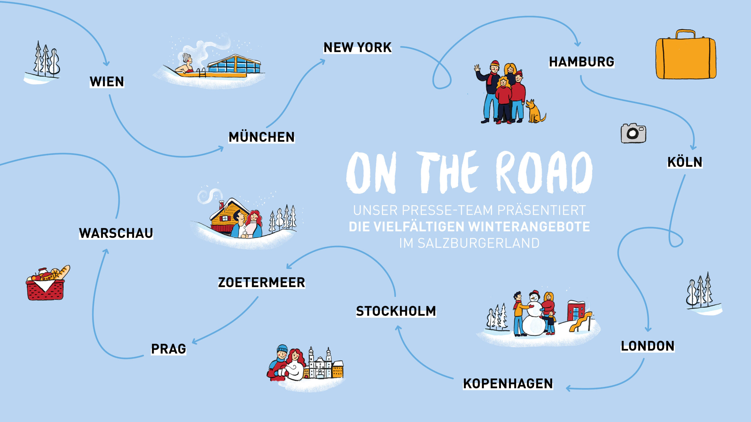 Route der Presseinitiativen im Winter